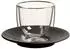 Villeroy & Boch Manufacture Rock Espressoglas mit Untertasse 70ml, schwarz (1042391410)