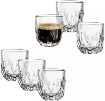 Leonardo Gocce Espressogläser 60ml, transparent, 6er-Set (055181)