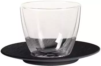 Villeroy & Boch Manufacture Rock Café au Lait-Set 250ml, 2-tlg., schwarz (1042391200)