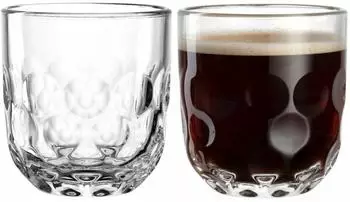 Leonardo Gocce Kaffeeglas 220ml, transparent, 2er-Set (055182)