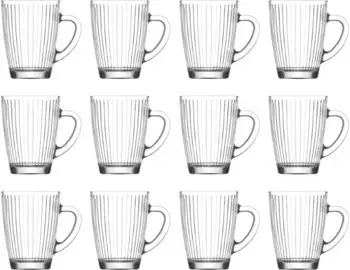 LAV Hestia Glasbecher, klar, 400ml, 12er-Set