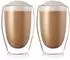 LuxusKollektion Latte-Macchiato-Gläser doppelwandig, Borosilikatglas, 2er-Set, 450ml