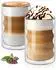 LuxusKollektion Doppelwandige Latte-Macchiato-Gläser 375ml, 2er-Set, Borosilikatglas