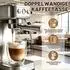 LuxusKollektion Espressogläser doppelwandig 6er-Set 80ml Borosilikatglas