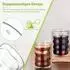 LuxusKollektion Doppelwandige Latte-Macchiato-Gläser mit Löffeln, Borosilikatglas, 350ml, 2er-Set