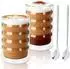 LuxusKollektion Latte-Macchiato-Gläser doppelwandig 400ml Borosilikatglas 4er-Set