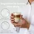 LuxusKollektion Doppelwandige Kaffeegläser 250ml, Borosilikatglas, 4er-Set