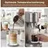 LuxusKollektion Doppelwandige Kaffeegläser 350ml, Borosilikatglas, 4er-Set mit Löffeln & Untersetzern