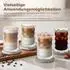 LuxusKollektion Doppelwandige Kaffeegläser 350ml, Borosilikatglas, 4er-Set mit Löffeln & Untersetzern