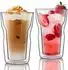 LuxusKollektion Doppelwandige Kaffeegläser 500ml, Borosilikatglas, 2er Set