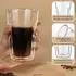 LuxusKollektion Doppelwandige Kaffeegläser 500ml, Borosilikatglas, 2er Set