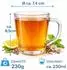 BigDean Teegläser mit Henkel 230ml, 6er-Set