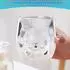 LuxusKollektion Doppelwandiger Glasbecher Katzenmotiv 200ml mit Löffel und Gabel
