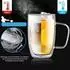 LuxusKollektion Latte-Macchiato-Gläser doppelwandig 500ml mit Griff, 2er Set