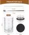 LuxusKollektion Latte-Macchiato-Gläser doppelwandig 350ml 2er-Set Borosilikatglas Wellendesign