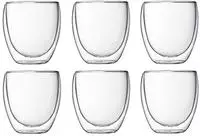 BODUM PAVINA Set mit 6 doppelwandigen Thermo-Gl&auml;sern 250 ml