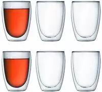 Bodum 727015988443, BODUM PAVINA Set mit 6 St&uuml;ck - 350ml doppelwandige Thermogl&auml;ser