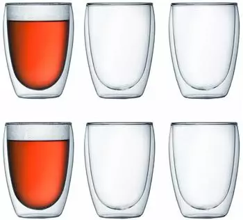 Bodum Pavina Glas doppelwandig 0,35 Ltr. 6er Set