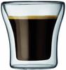 Bodum 4554-10, Bodum Espressoglas 0,1 l 2 Stück Assam transparent