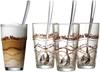 Ritzenhoff & Breker Latte-Macchiato-Glas, (Set, 8 tlg.), 4 Gläser, 4