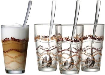 Ritzenhoff & Breker Latte Macchiato-Gläser, plus Löffel 370 ml