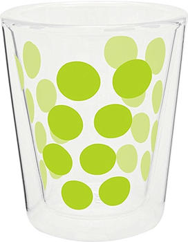 Zak Designs Zak Dot Dot Doppelwand Glas 20 cl grün