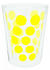 Zak Teeglas Dot Dot doppelwandig 350 ml Glas gelb
