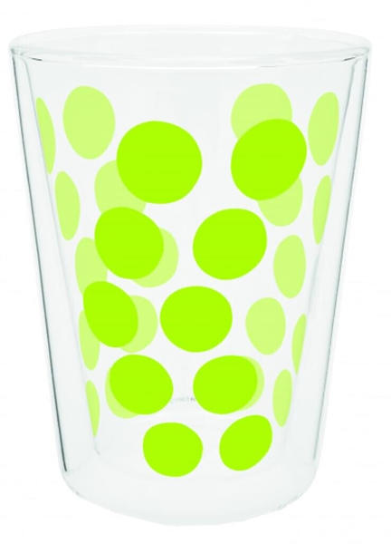 Zak Teeglas Dot Dot doppelwandig 350 ml Glas grün