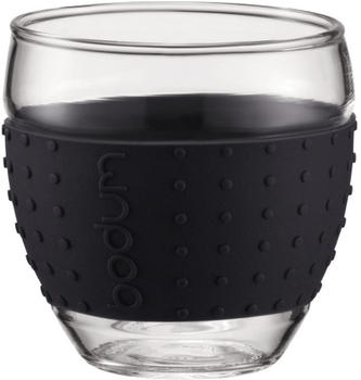 Bodum Pavina Glas 0,1 Ltr. schwarz 2er Set