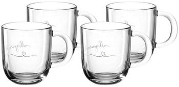Leonardo Tasse Emozione 400ml allyouneedislove 4er Set