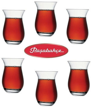 Pasabahce Grosse Türkische Teegläser, Orientalisches Teeglas 6 Stück, Galata 42611