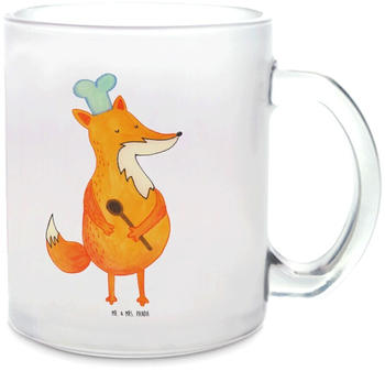 Mr. & Mrs. Panda Glas Teetasse Fuchs Koch Bäcker, Füchse, Küche Spruch, kochen, witzig
