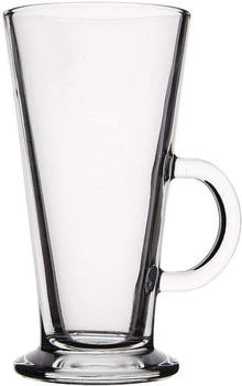 Pasabahce 2x 2er-Set 55861 Teeglas mit Henkel 'Columbian 263ml für Tee, Latte Macchiato, Irish Coffee, Punsch, Glühwein