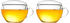 Creano 2er-Set Teeglas mit Deckel, praktisch für ErblühTeelini oder Teebeutel, Latte Macchiato, Kaffee | 200ml