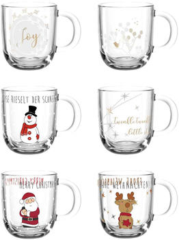 Leonardo WEIHNACHTEN Tassen mit Motiven 6er Set