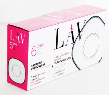 LAV 6tlg Zen Unterteller Set aus hochwertigem Glas Untertasse ZEN277 Cay Tabagi