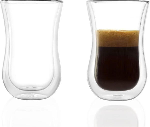 Stölzle Doppelwandige Gläser Coffee 'N More 2er Set/Thermogläser 90ml