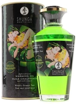 Shunga Aphrodisiac Warming Oil Green Tea (100ml)