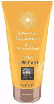 Shiatsu Edible Love Lubricant White Tea & Peach (75ml)