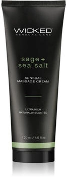 Wicked Sensual Care Massage Cream 120 ml Sage and Seasalt Scented Transparent