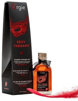 Orgie Lips Massage Kit - Strawberry