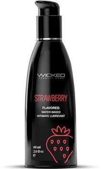 Wicked Sensual Care Water Based Flavored Lubricant - Strawberry - 2 oz.