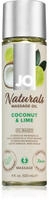 &laquo;Coconut & Lime&raquo; veganes und nat&uuml;rliches Massage&ouml;l (0.12 l) 120 ml