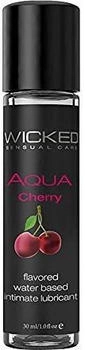 Wicked Sensual Care Water Based Flavored Lubricant - Cherry - 1 oz.