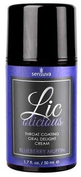Sensuva Lic-o-licious Oral Delight Cream Blueberry Muffin 50 ml