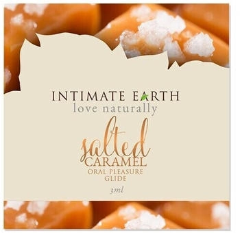 Intimate Earth Natural Flavors Glide Salted Caramel Foil 3 ml