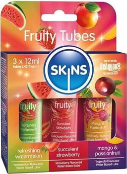 Skins Fruity Tubes Lubes 3 x 12 ml - Clear