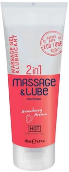 Hot HOT Massage & Glide Gel 2in1 Strawberry 200ml