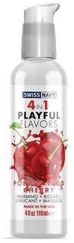 Swiss Navy 4-in-1 Poppin Wild Cherry 4 oz/118 ml White/Blue
