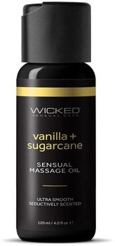 Wicked Sensual Massage Oil Vanilla Sugarcane 120ml